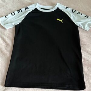 Puma Black and White Sports Tee